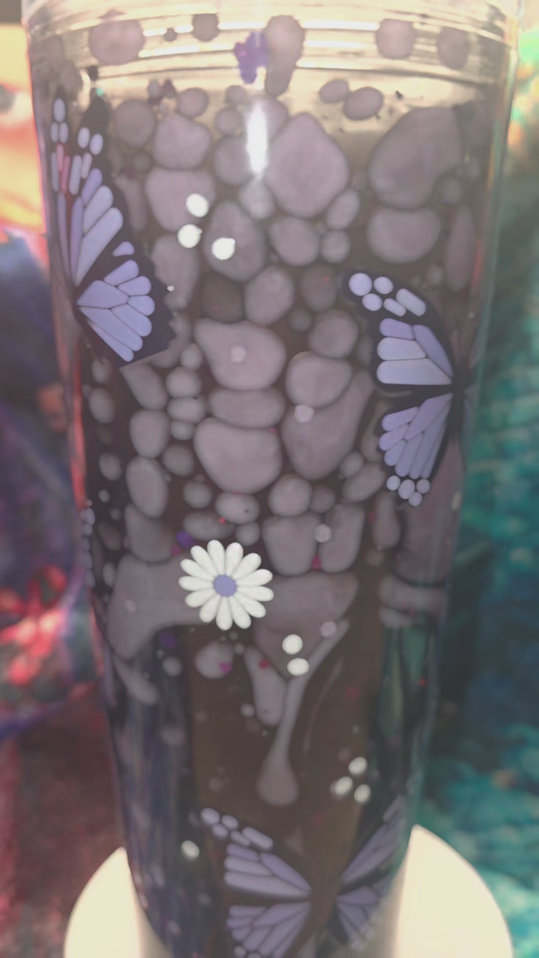 24oz Purple pebble lava